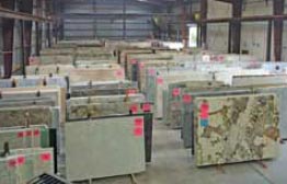 AGM boasts 12,000 natural stone slabs company-wide,
2,500 of them in Charleston.